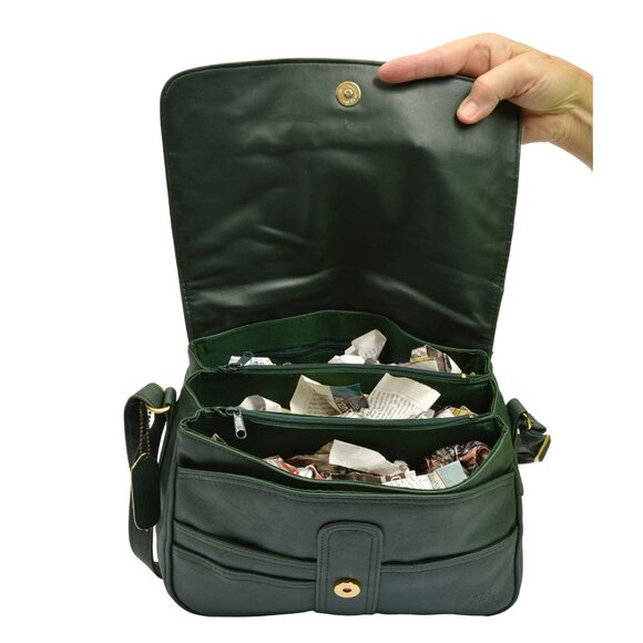 9.2.5 Collection Pretty Vintage Green Shoulder Messenger Crossbody Bag - Picture 5 of 13